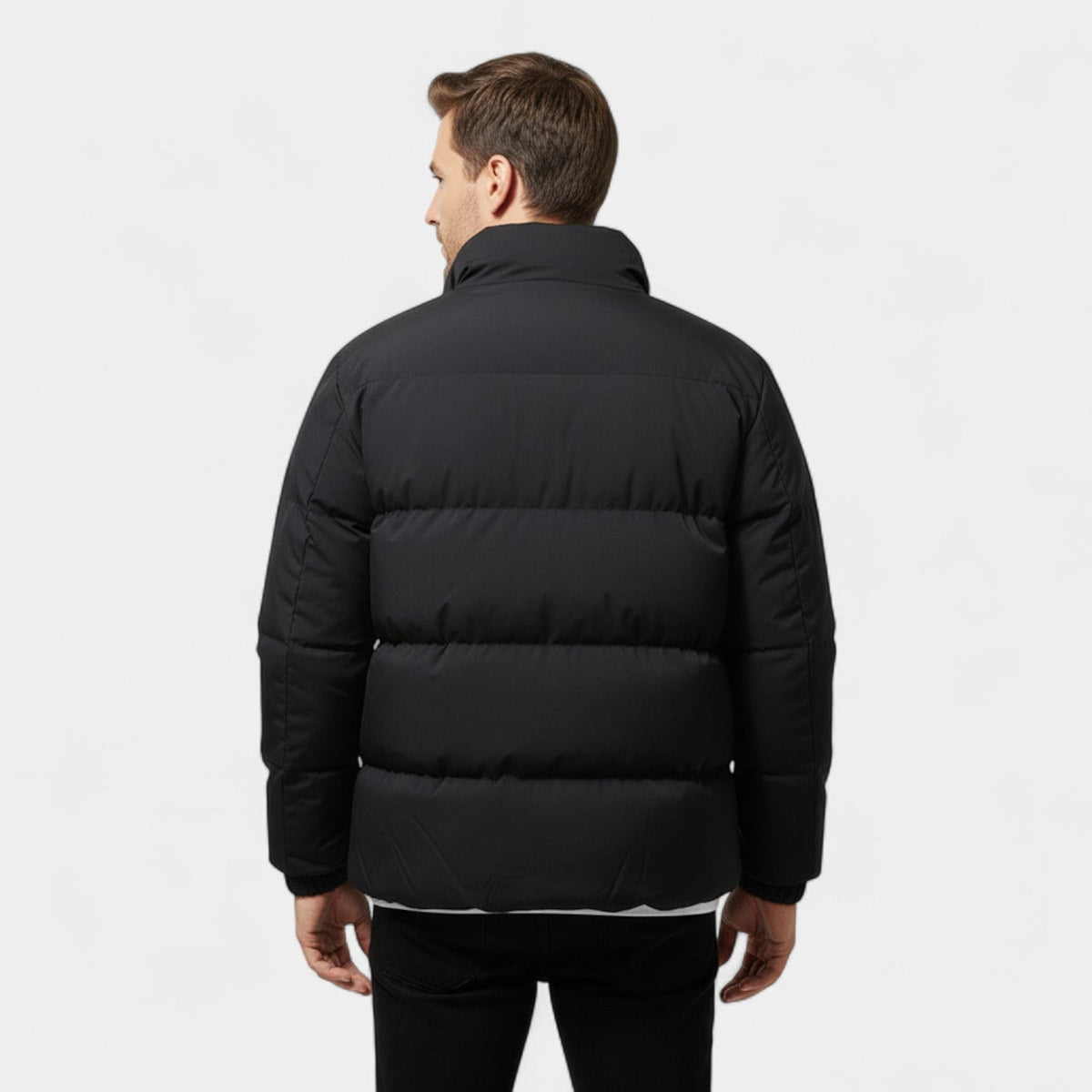 Men's Quilted Cotton Puffer Jacket – Loose Modern Fit