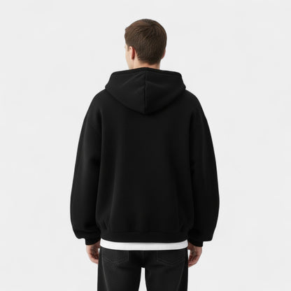Men's Hooded Cardigan – Double Zip in Technical Fabric