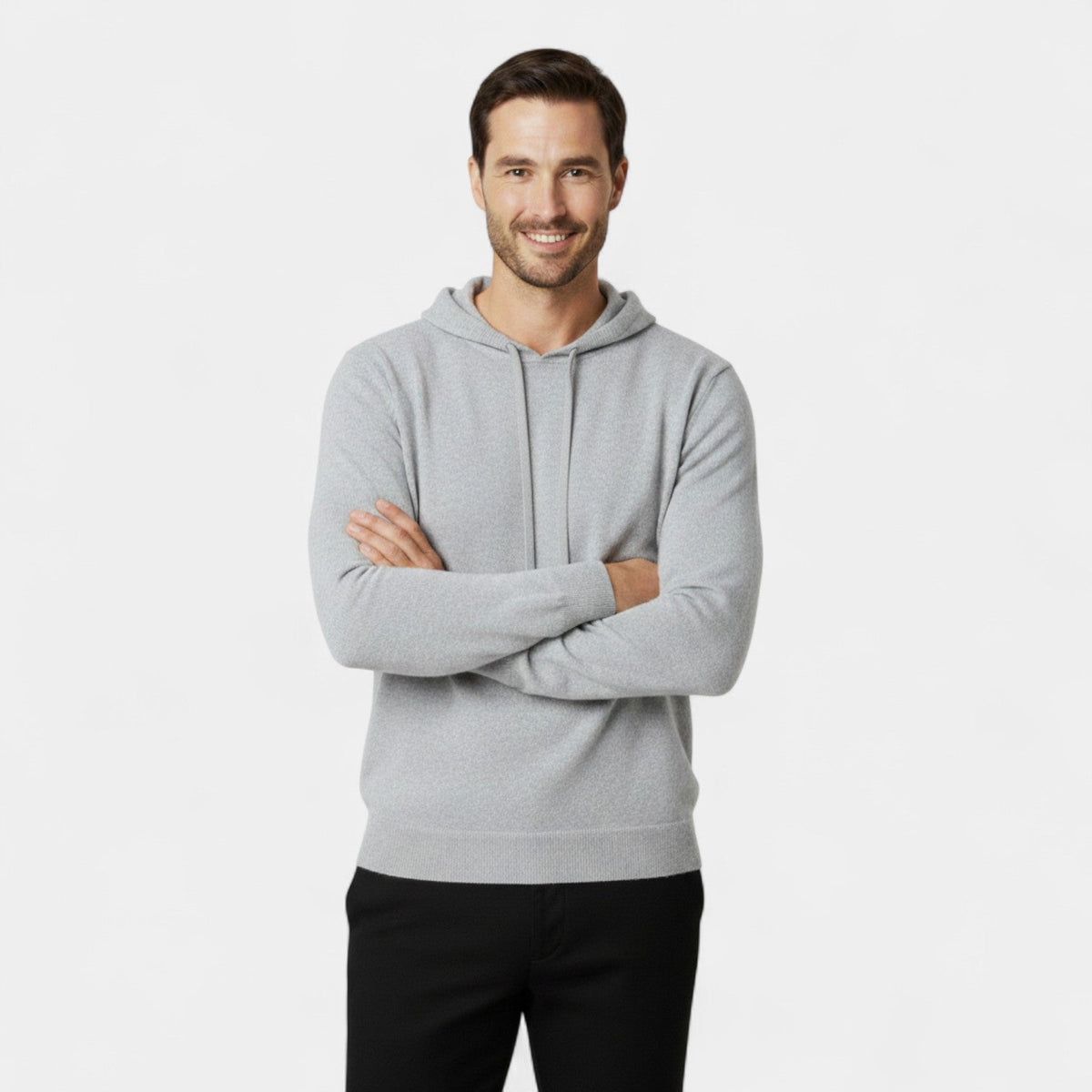 Men's Merino Wool Hoodie – Relaxed Minimalist Knit