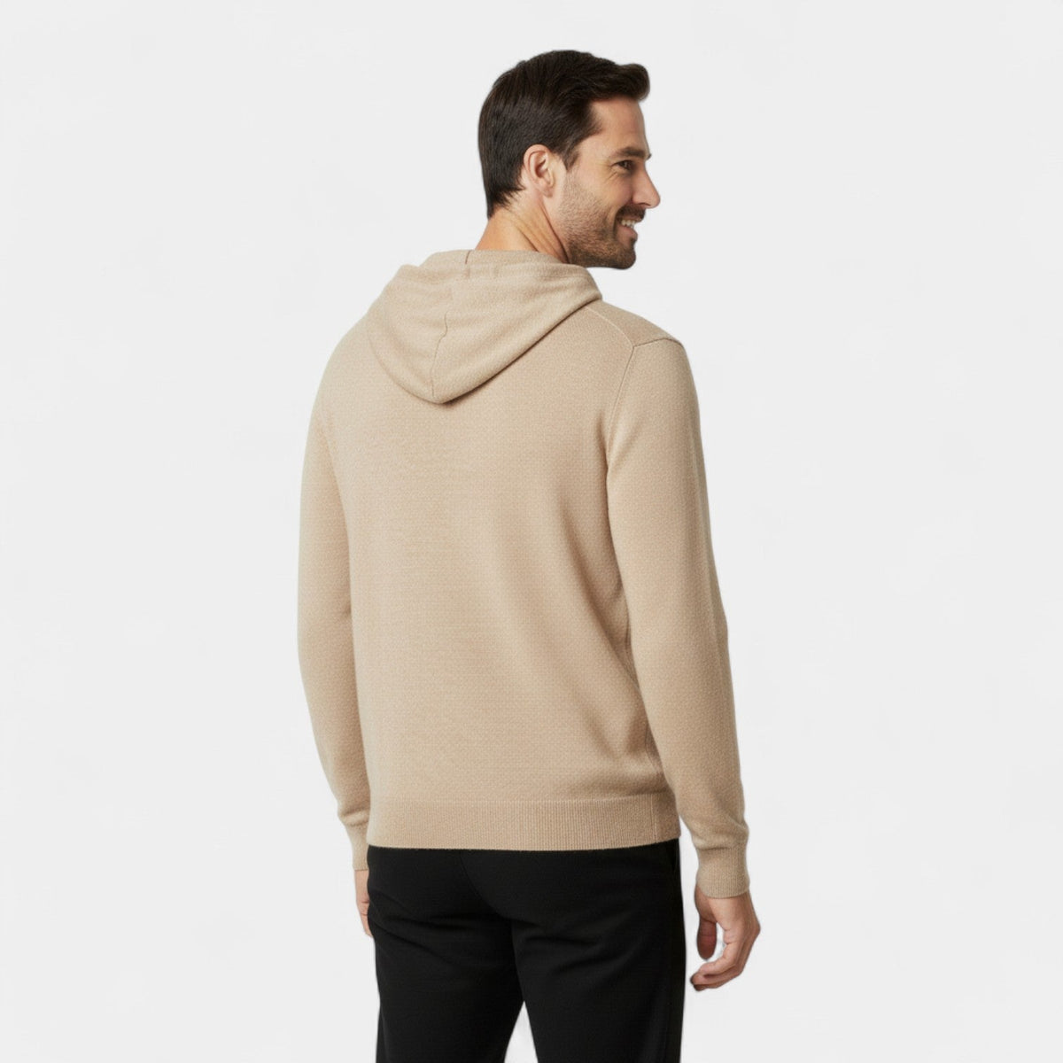 Men's Merino Wool Hoodie – Relaxed Minimalist Knit