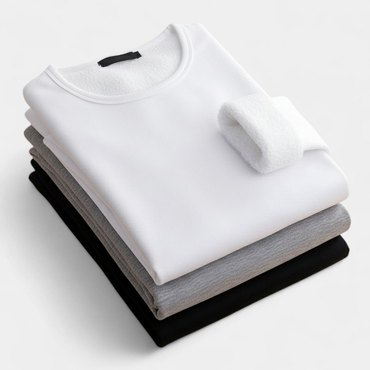 Men's Thermal Base Layer Top – Crew Neck Set of Three