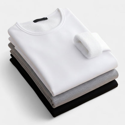 Men's Thermal Base Layer Top – Crew Neck Set of Three