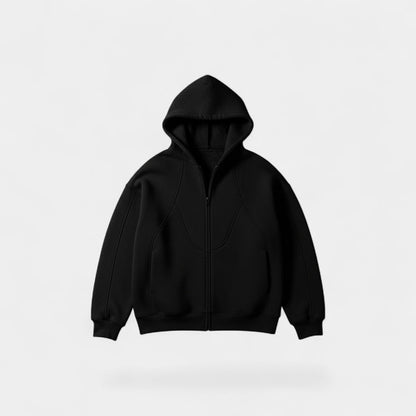 Men's Hooded Zip Cardigan – Technical Streetwear Cut