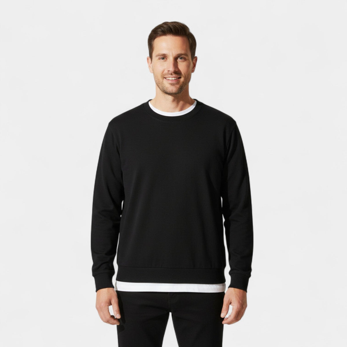 Men's Crew Neck Jumper Three Pack – Relaxed Cotton