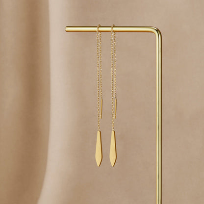 Dakota Fringed Gold-Tone Tassel Earrings