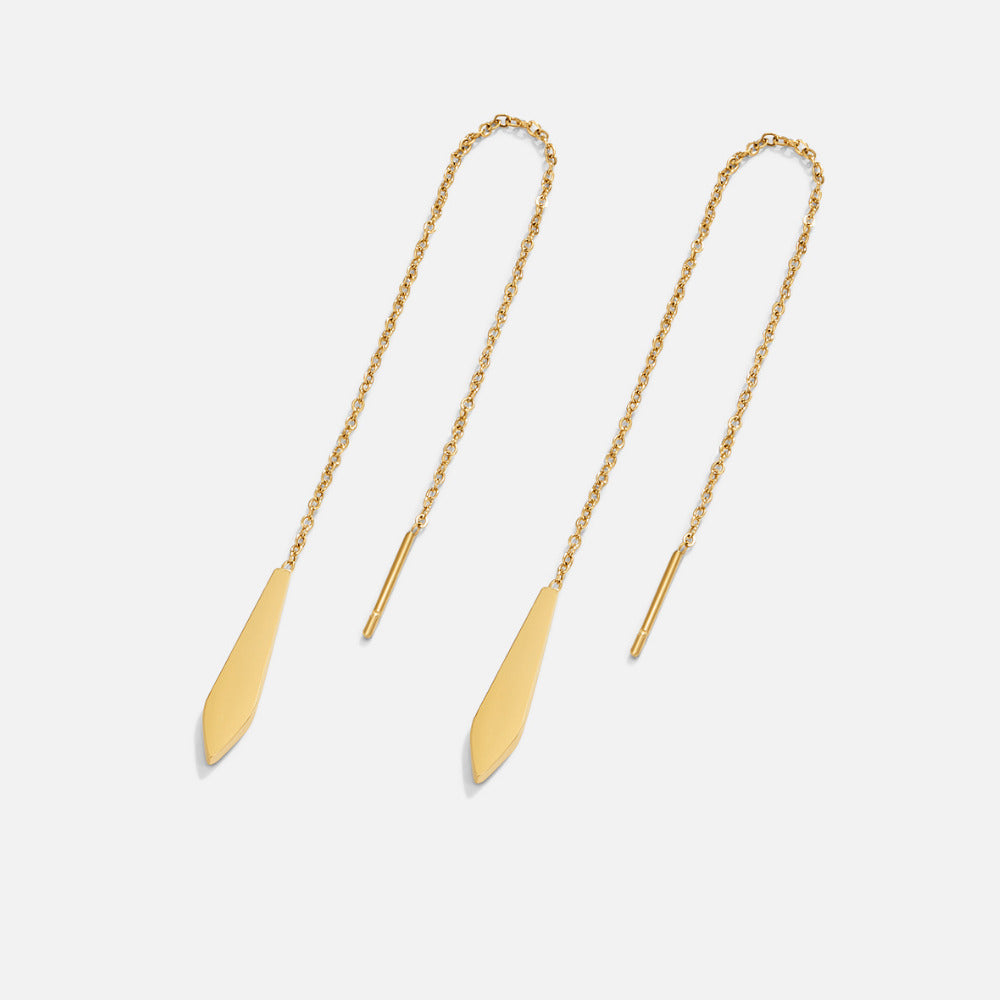 Dakota Fringed Gold-Tone Tassel Earrings
