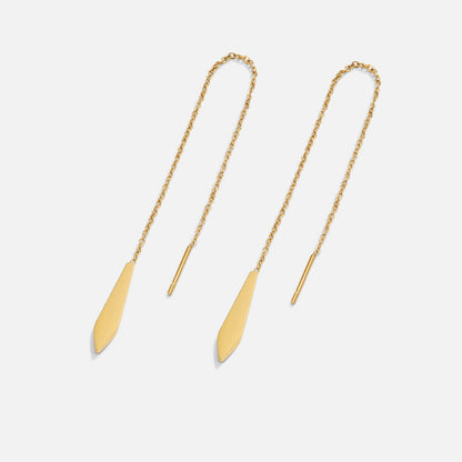 Dakota Fringed Gold-Tone Tassel Earrings