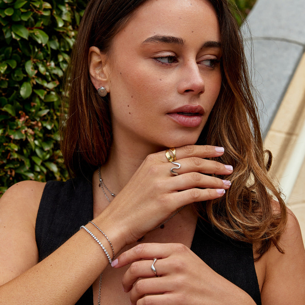 Penelope Clean Gold-Tone Ring for Daily Wear
