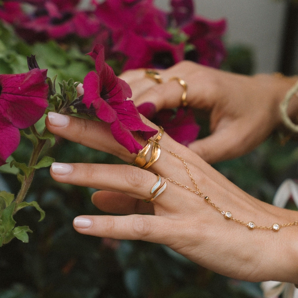 Penelope Clean Gold-Tone Ring for Daily Wear