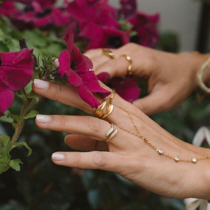 Penelope Clean Gold-Tone Ring for Daily Wear
