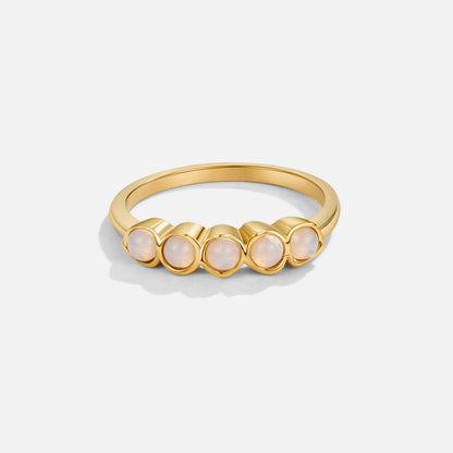 Full Eternity Band Ring with a Golden Glow