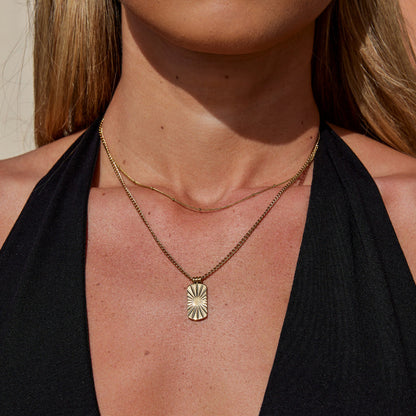 Kiya Small Disc Gold-Tone Pendant Necklace