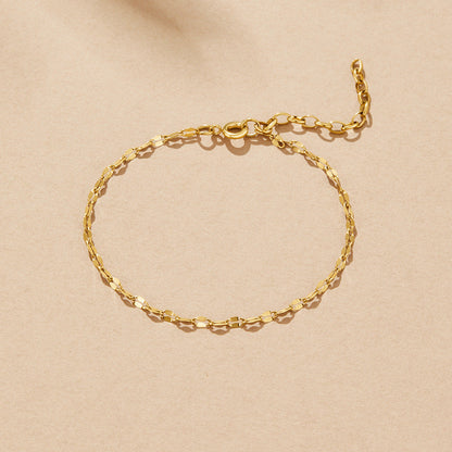 Leila Fine Draped Slim Gold-Tone Bracelet