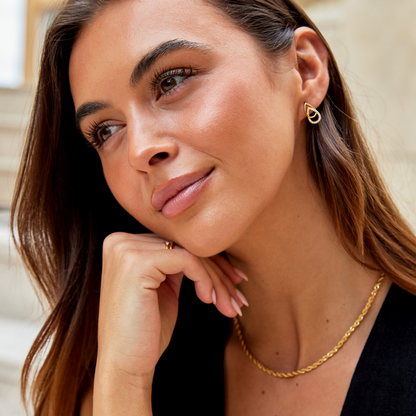 Mara Soft Teardrop Earrings with an Easy Sway