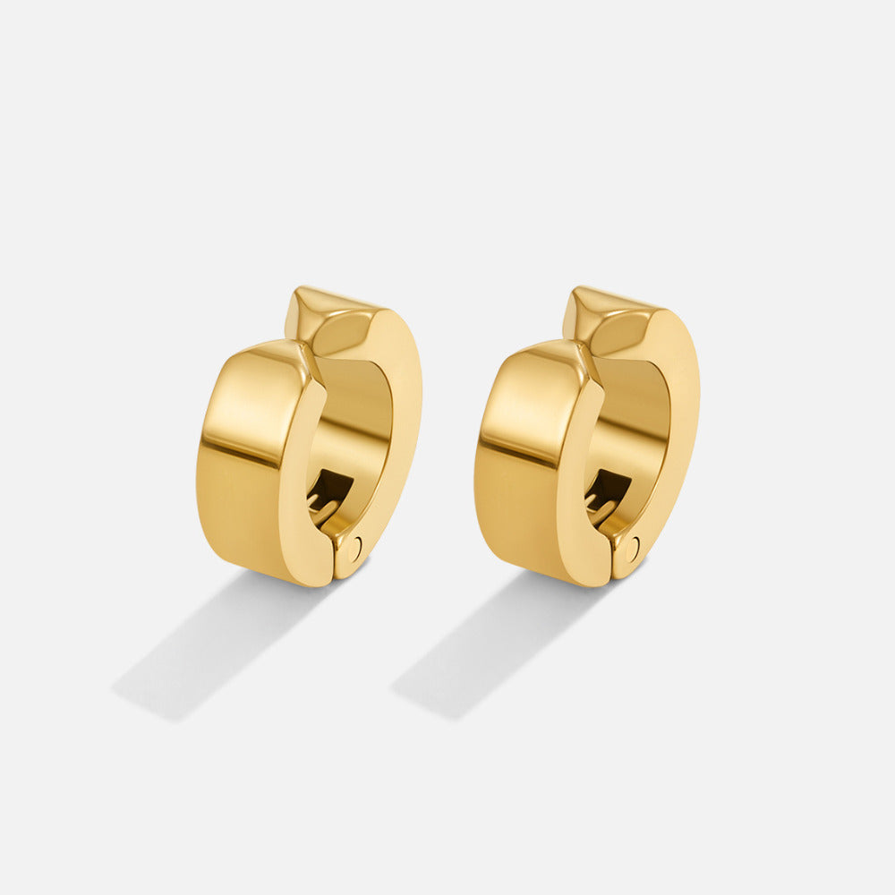Millie Slim Gold-Tone No-Piercing Cuff Earrings