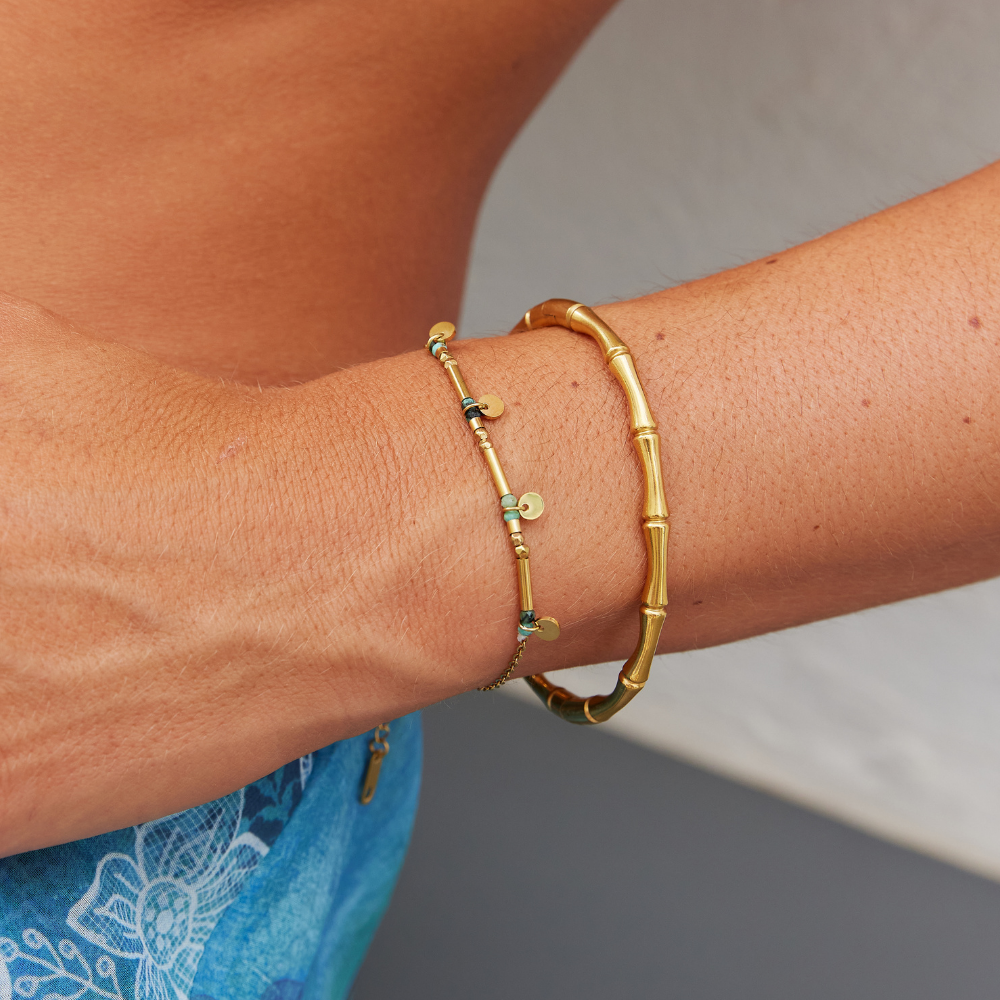 Neri Scattered Disc Gold-Tone Bracelet