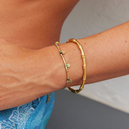 Neri Scattered Disc Gold-Tone Bracelet