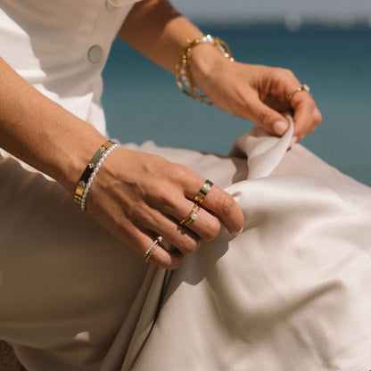 Peri Freshwater Pearl Fine Band Ring