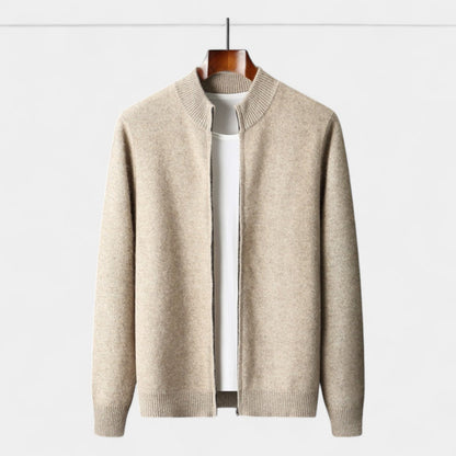 Men's Wool Knit Cardigan and Trouser Set – Relaxed Fit