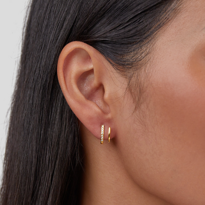 Sculpted Crystal Claw Earrings in Gold-Tone