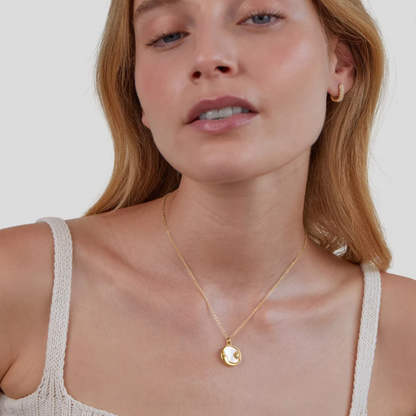 Crescent and Star Charm Necklace