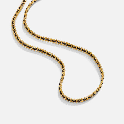 Sofia Tiny Beaded Detail Fine Chain Necklace