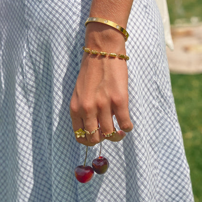 Stellar Rounded Barrel Link Bracelet