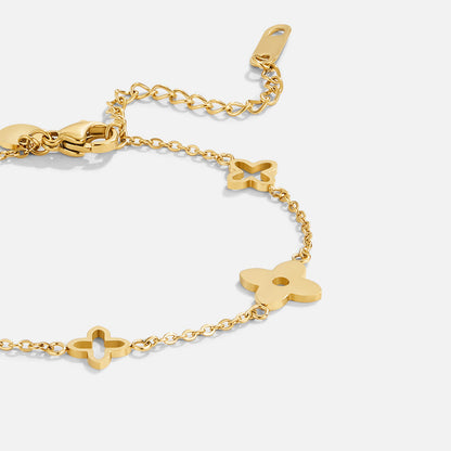 Tori Small Petal Delicate Chain Bracelet