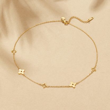 Tori Single Petal Charm Necklace