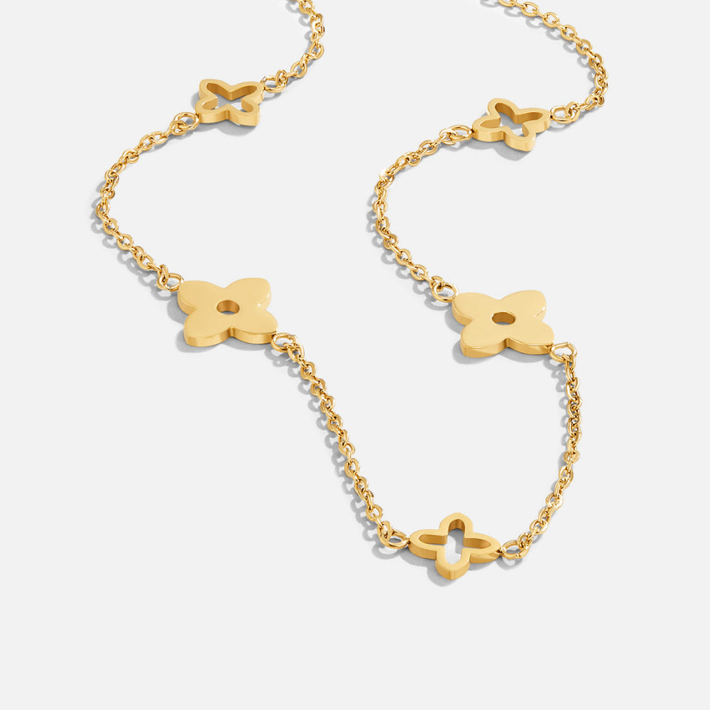 Tori Single Petal Charm Necklace