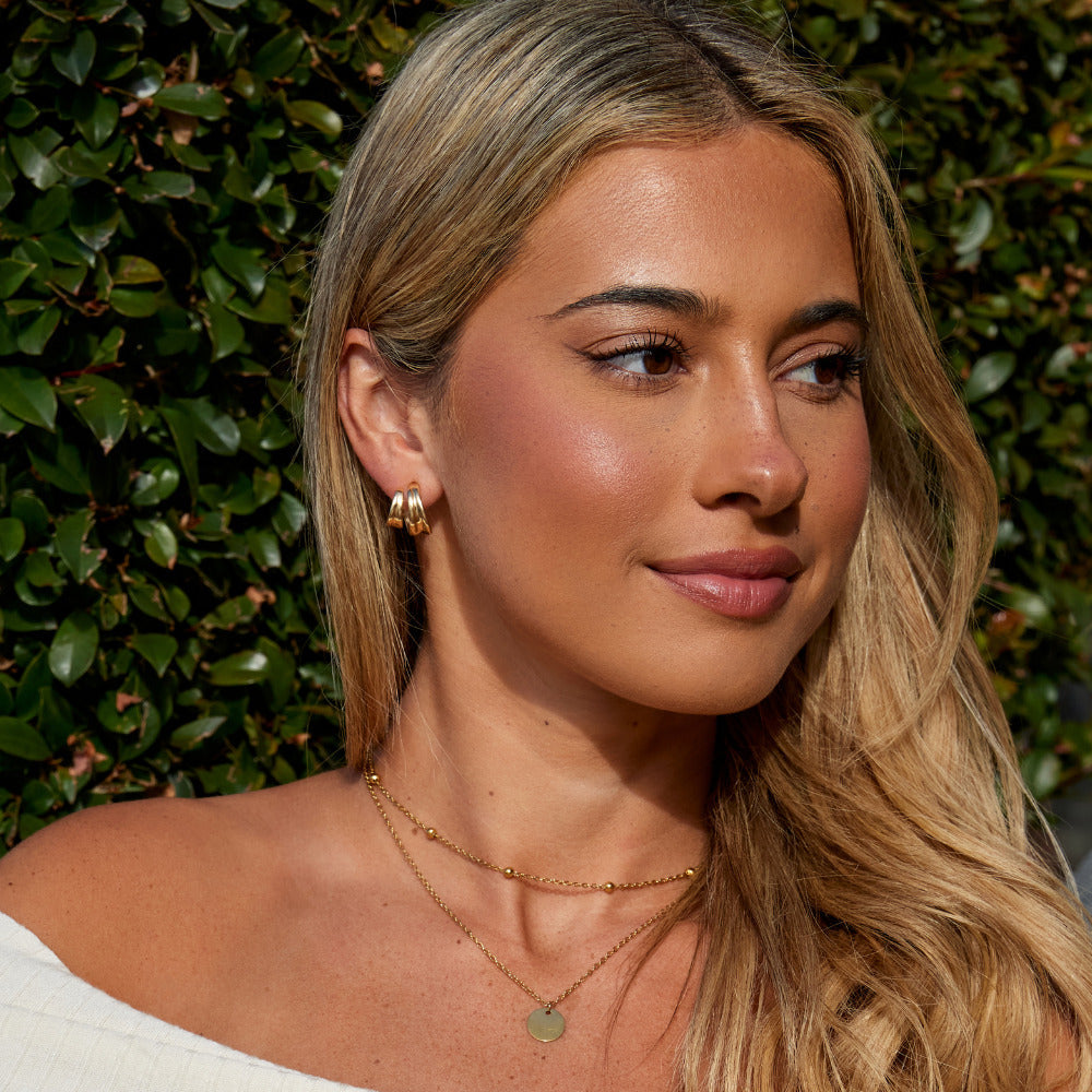 Ivana Soft Rope Twist Everyday Hoop Earrings