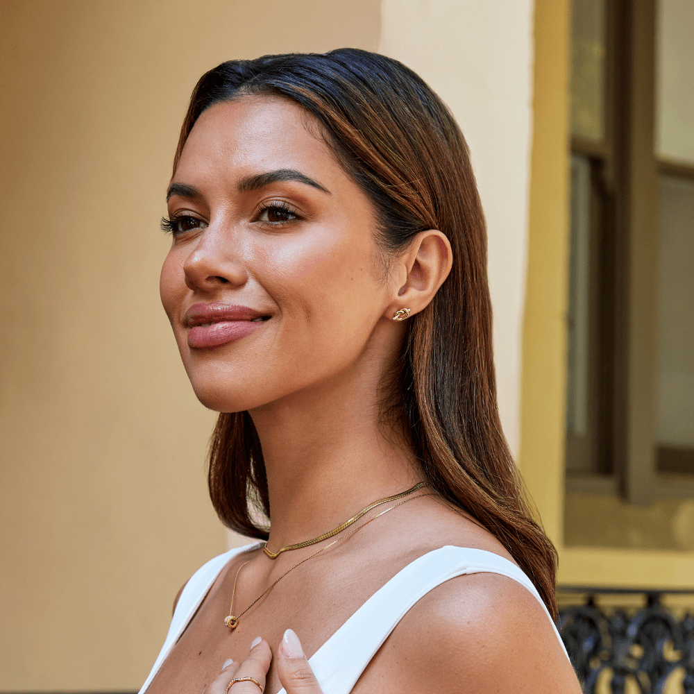 Adela Softly Tied Knot Post Stud Earrings