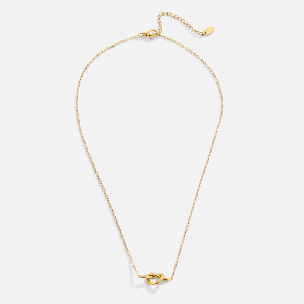 Adela Looped Knot Pendant Necklace