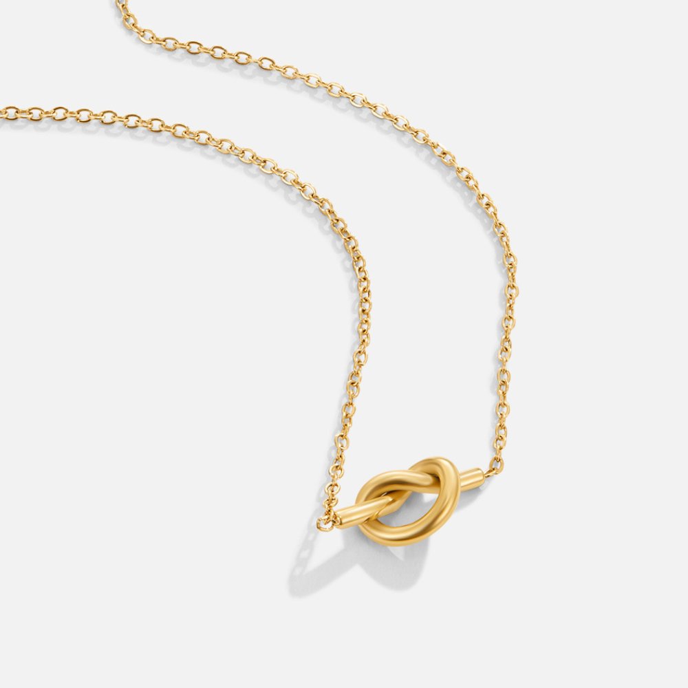Adela Looped Knot Pendant Necklace