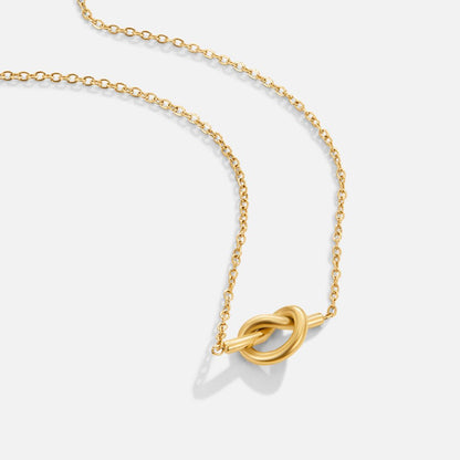 Adela Looped Knot Pendant Necklace
