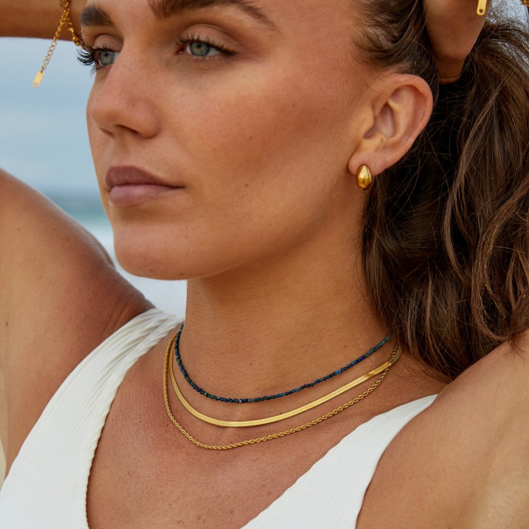 Alexandra Warm Gold-Tone Layered Chain Necklace
