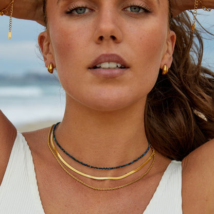 Alexandra Warm Gold-Tone Layered Chain Necklace