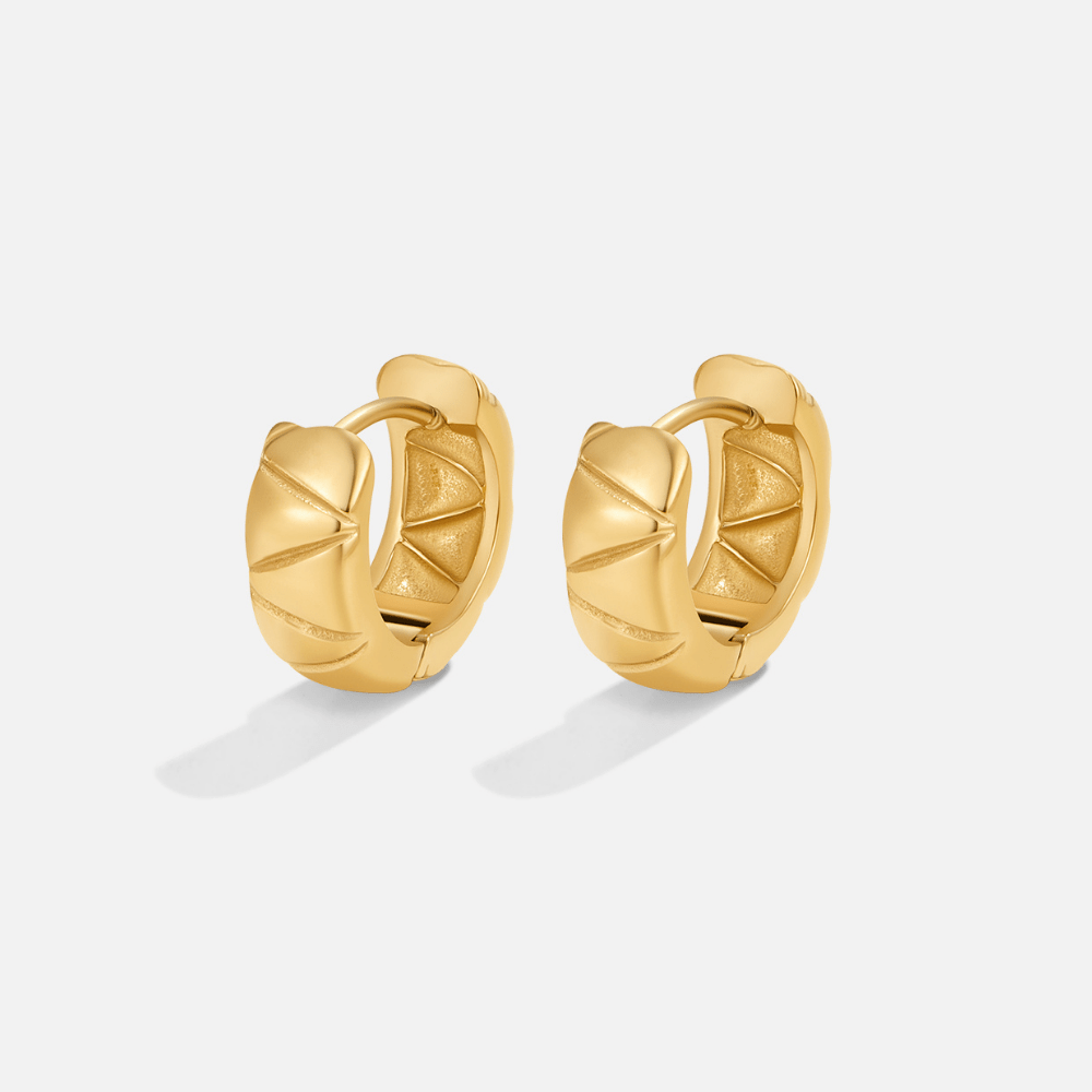 Allison Fuller Rounded Chunky Hoop Earrings