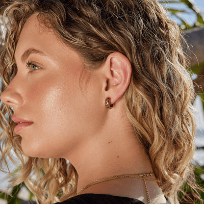 Allison Fuller Rounded Chunky Hoop Earrings