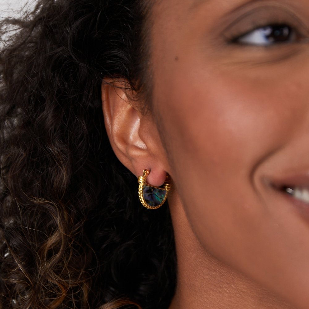 Amalfi Turquoise Blue Shell Drop Earrings