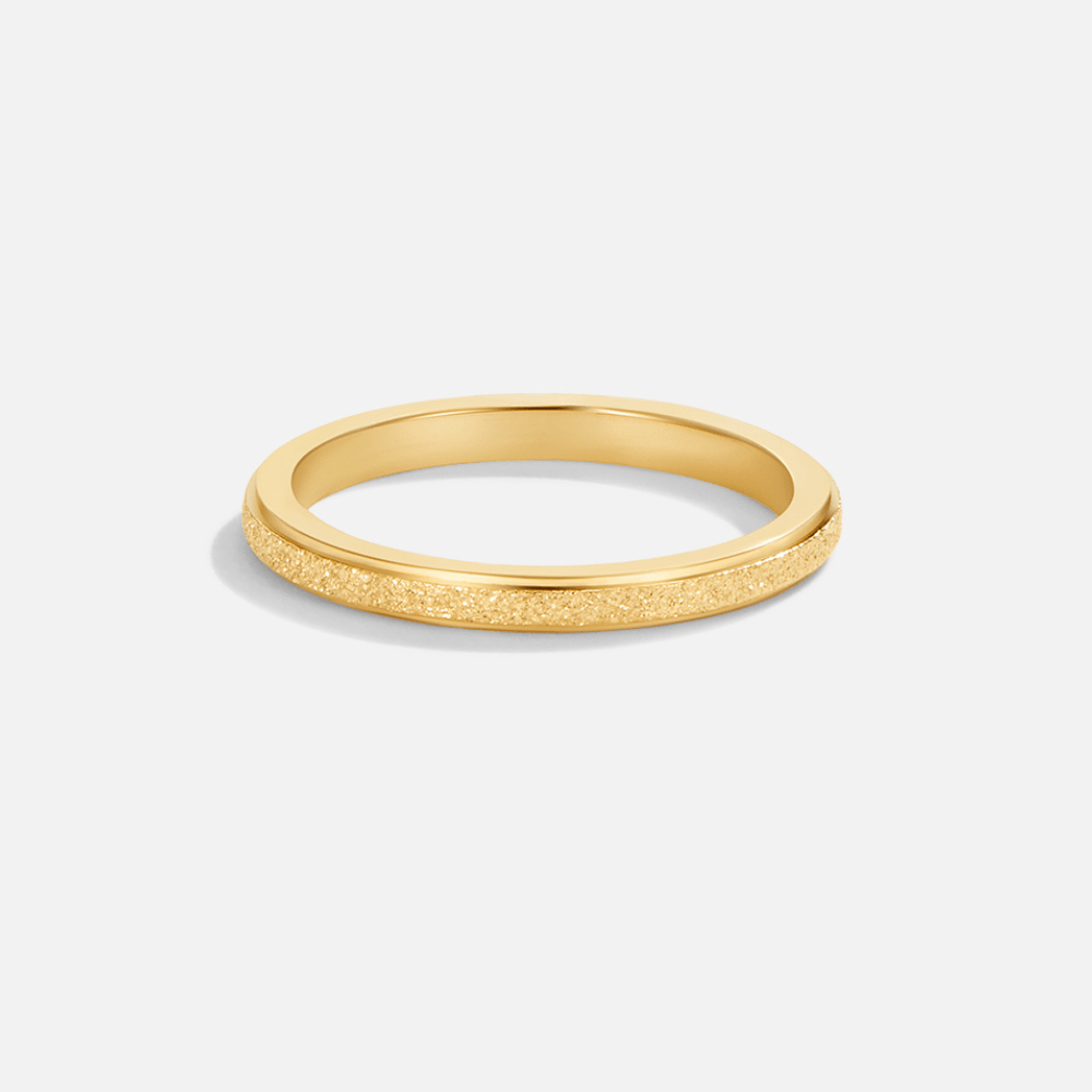 Amelia Smooth Polished Gold-Tone Ring