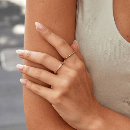 Amelia Smooth Polished Gold-Tone Ring