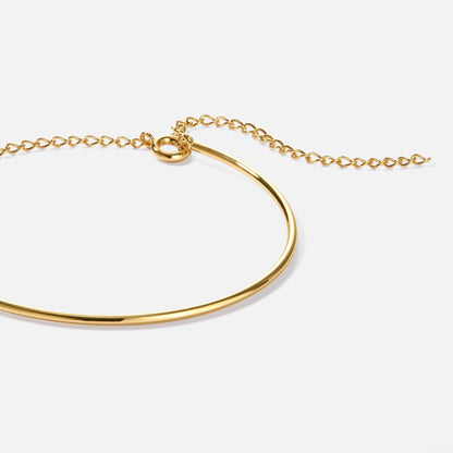 Aspen Plain Slim Chain Gold-Tone Bracelet