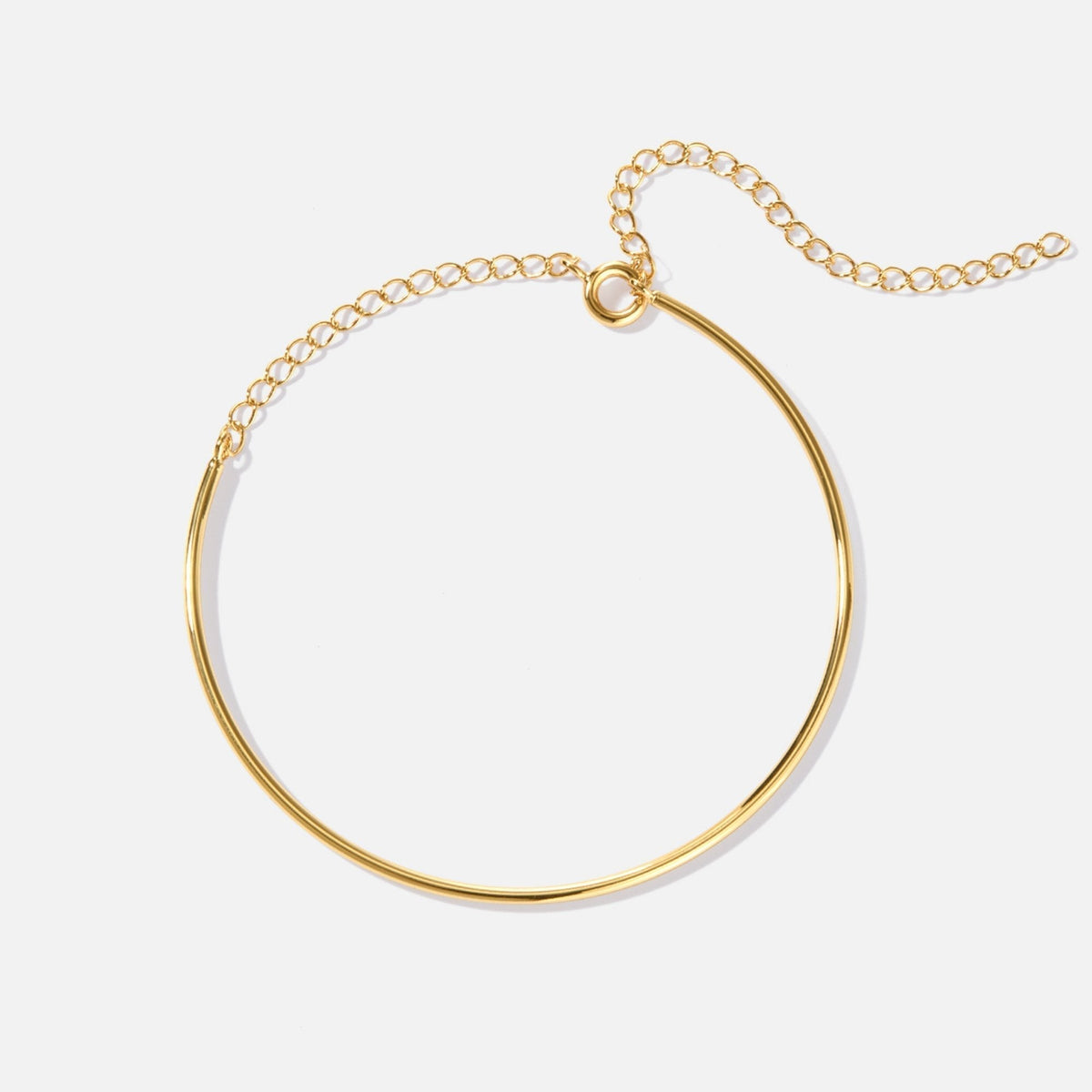Aspen Plain Slim Chain Gold-Tone Bracelet