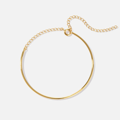 Aspen Plain Slim Chain Gold-Tone Bracelet