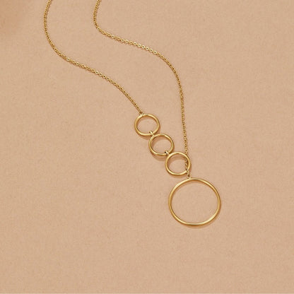 Aspen Long Drop Gold-Tone Chain Necklace