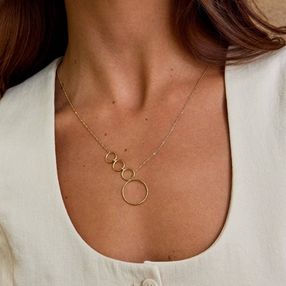 Aspen Long Drop Gold-Tone Chain Necklace