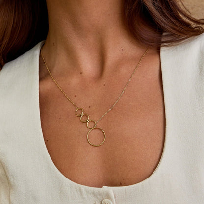 Aspen Long Drop Gold-Tone Chain Necklace