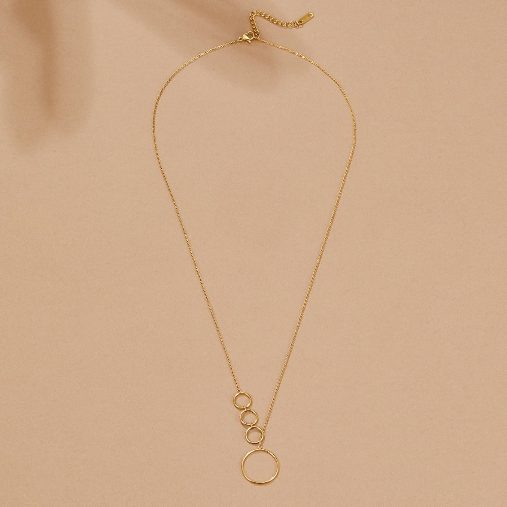 Aspen Long Drop Gold-Tone Chain Necklace