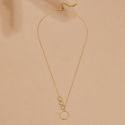Aspen Long Drop Gold-Tone Chain Necklace